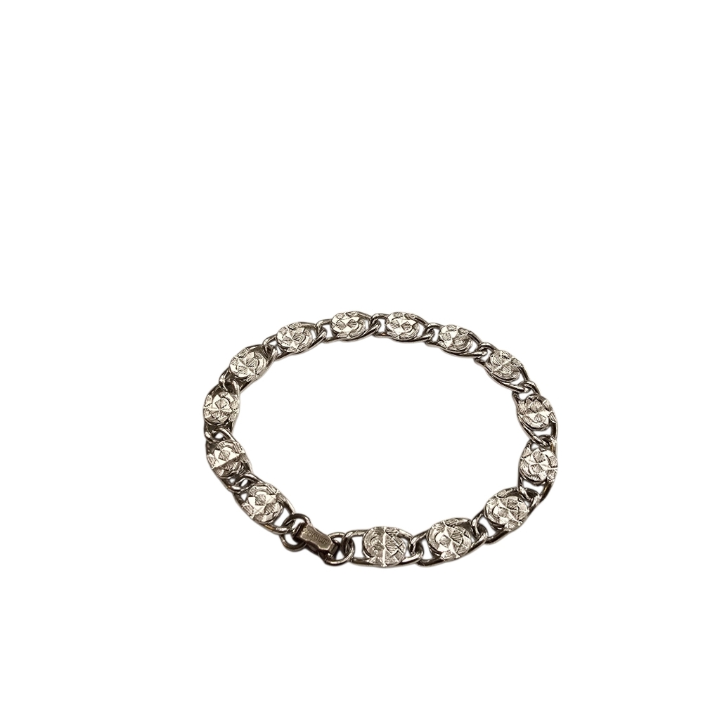 Sarah Cov Vintage Silver Tone Bracelet
